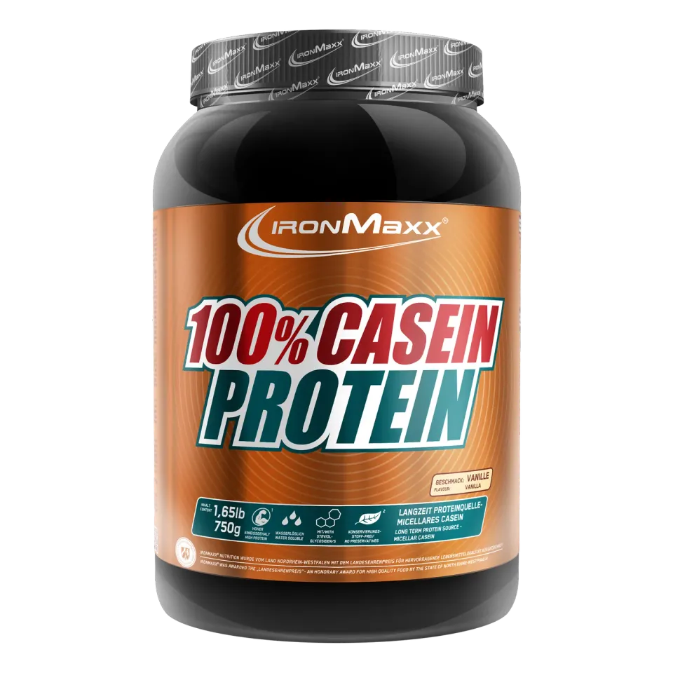 IronMaxx 100% Casein Protein Pulver 750g Vanille