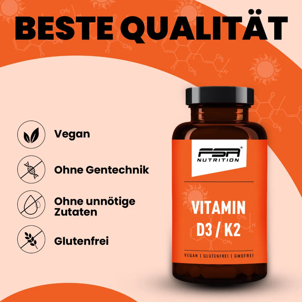 FSA Nutrition Vitamin D3 + K2 Tabletten 5000 I.E. hochdosiert