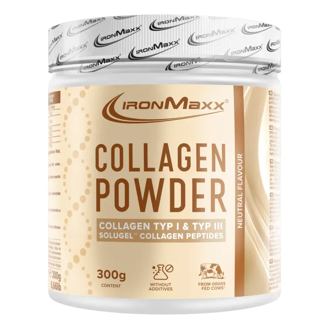 IronMaxx Collagen Powder Kollagenpulver 300g Neutral Peptide