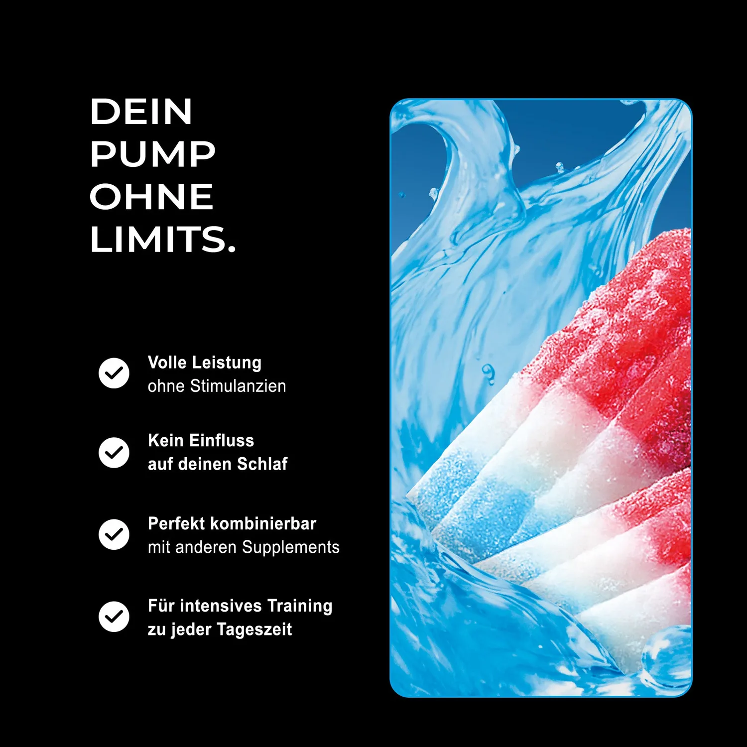 Neosupps Terminus PUMP Booster Ice Pop 540g 200mg Koffein
