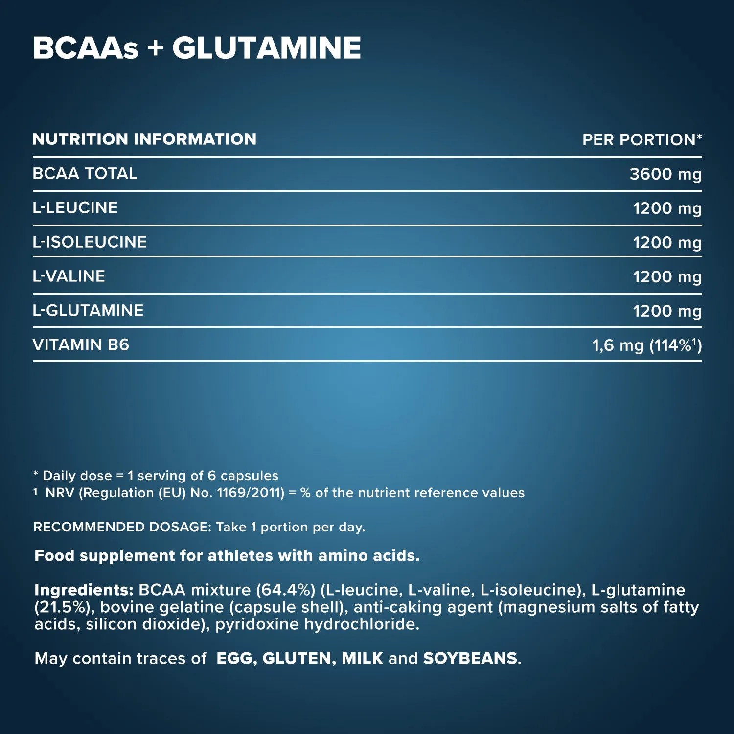IronMaxx BCAAs + Glutamin 800 Kapseln 130 Stück glutenfrei