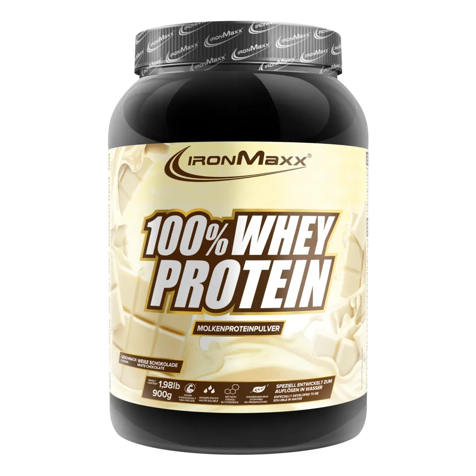 IronMaxx 100% Whey Protein 900g Weiße Schokolade