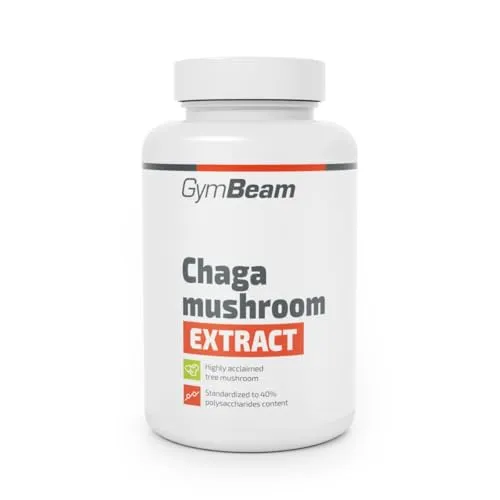 GymBeam Chaga Pilzextrakt Kapseln 500 mg 90 Caps