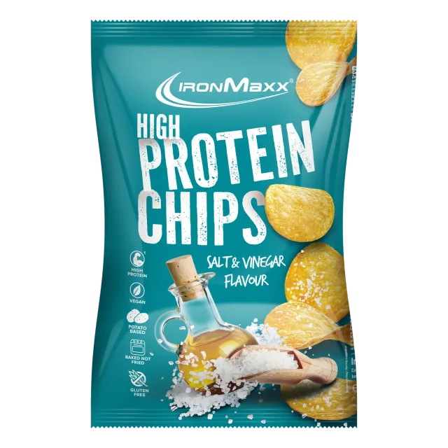 IronMaxx High Protein Potato Chips 60g Salt Vinegar