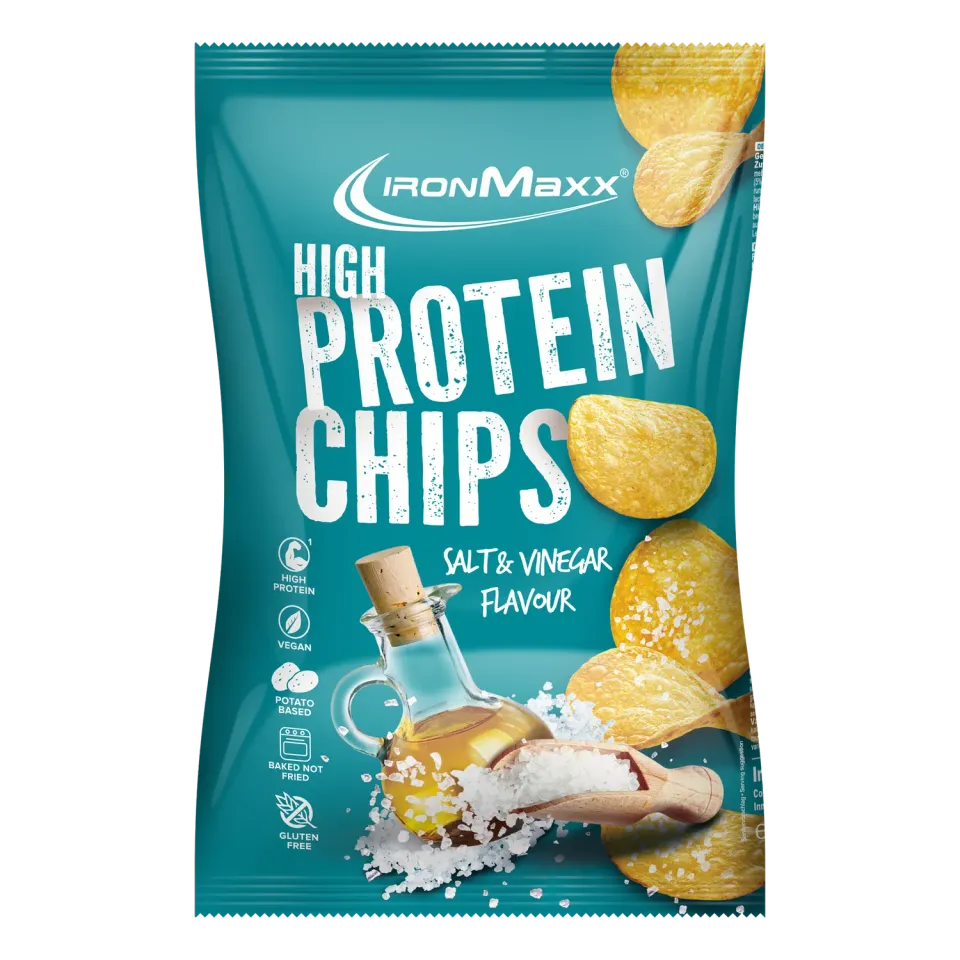 IronMaxx High Protein Potato Chips 60g Salt Vinegar