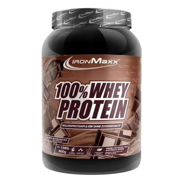 IronMaxx 100% Whey Protein Milchschokolade 900g