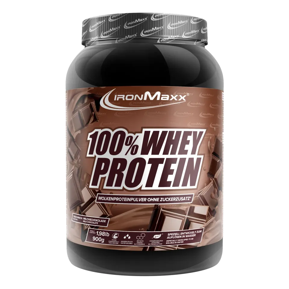 IronMaxx 100% Whey Protein Milchschokolade 900g