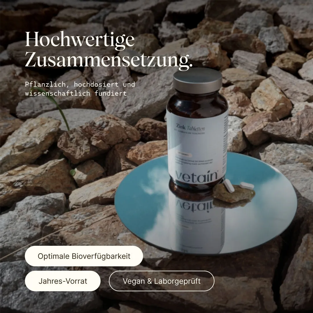 Vetain Zinkbisglycinat 25 mg hochdosiert Tabletten 365 Stück vegan