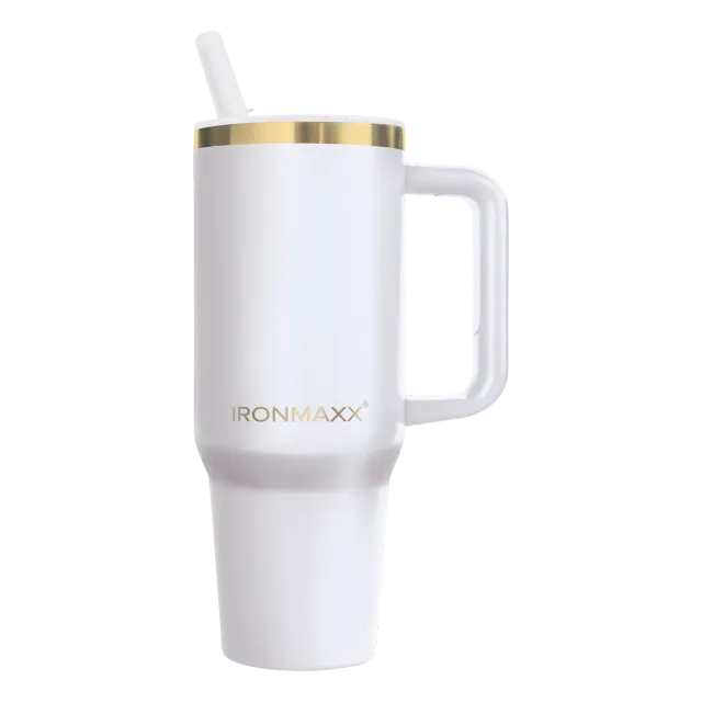 IronMaxx Cup V4.0 Becher 1200ml Whey White Griff