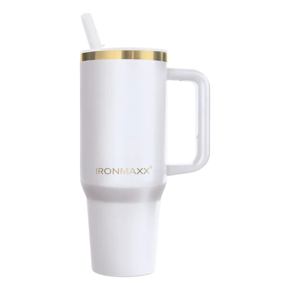 IronMaxx Cup V4.0 Becher 1200ml Whey White Griff