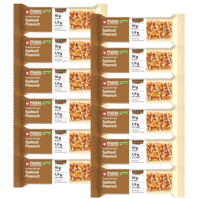 MaxiNutrition Salted Peanut Proteinriegel 18x46g 22% Protein