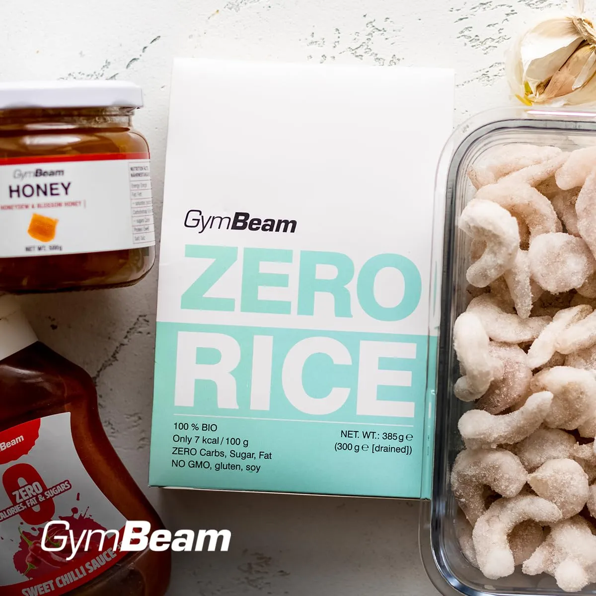 GymBeam BIO Zero Rice Konjakreis 385g kalorienarm