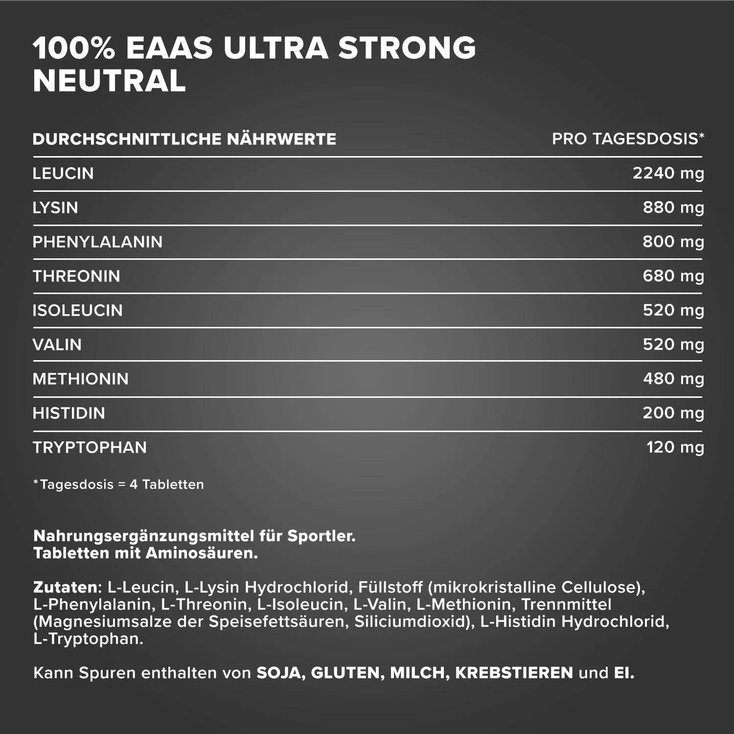 IronMaxx 100% EAAs Ultra Strong Tabletten 90 Stück