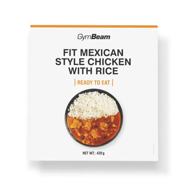 GymBeam Hähnchen Reis Fertiggericht 420 g mexikanisch