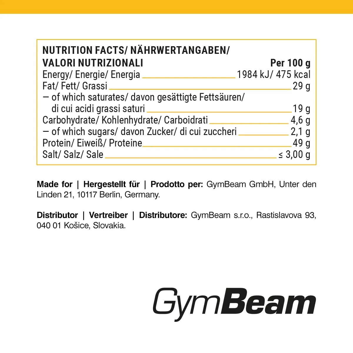 GymBeam Just Cheese Käse-Snack 30g proteinreich