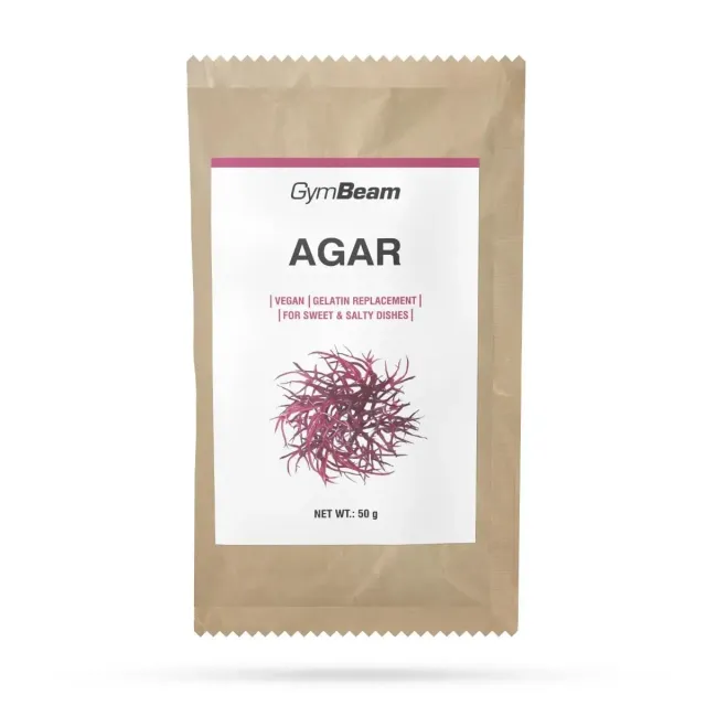 GymBeam Agar Agar Pulver Gelatineersatz 50g vegan