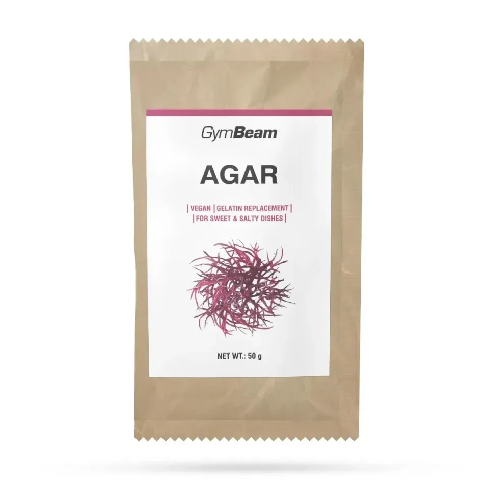 GymBeam Agar Agar Pulver Gelatineersatz 50g vegan