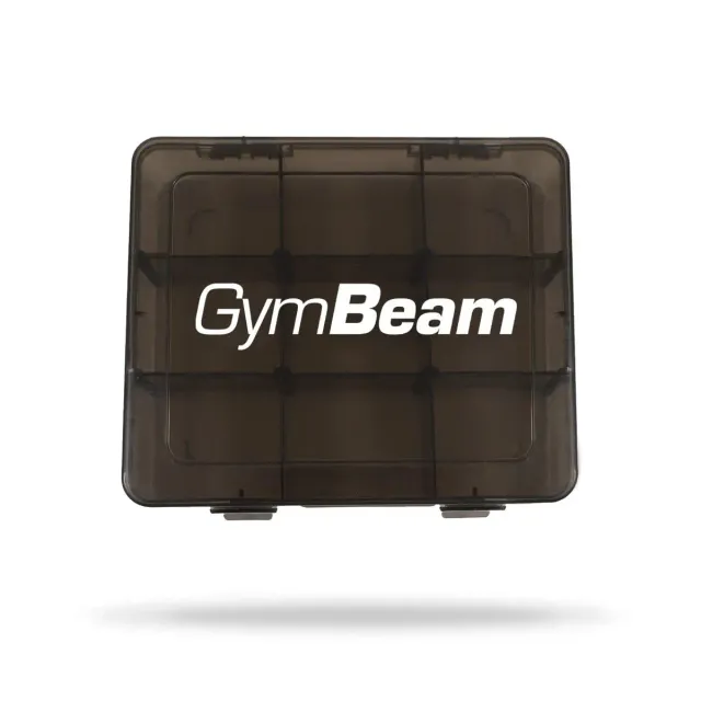 GymBeam PillBox verstellbare Pillendose 9 Fächer