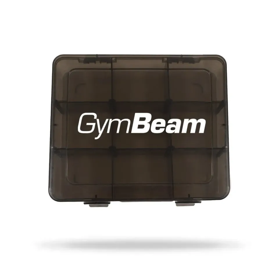 GymBeam PillBox verstellbare Pillendose 9 Fächer