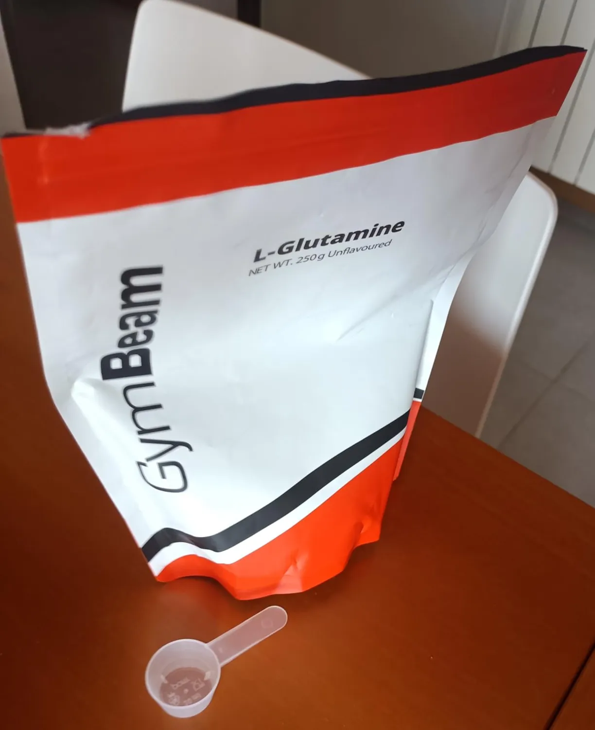 GymBeam L-Glutamin Pulver geschmacksneutral 250 g vegan
