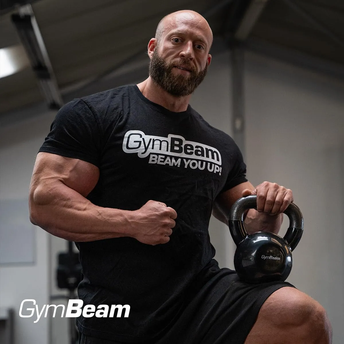 GymBeam Kugelhantel Kettlebell Eisen-Vinyl für Heimtraining