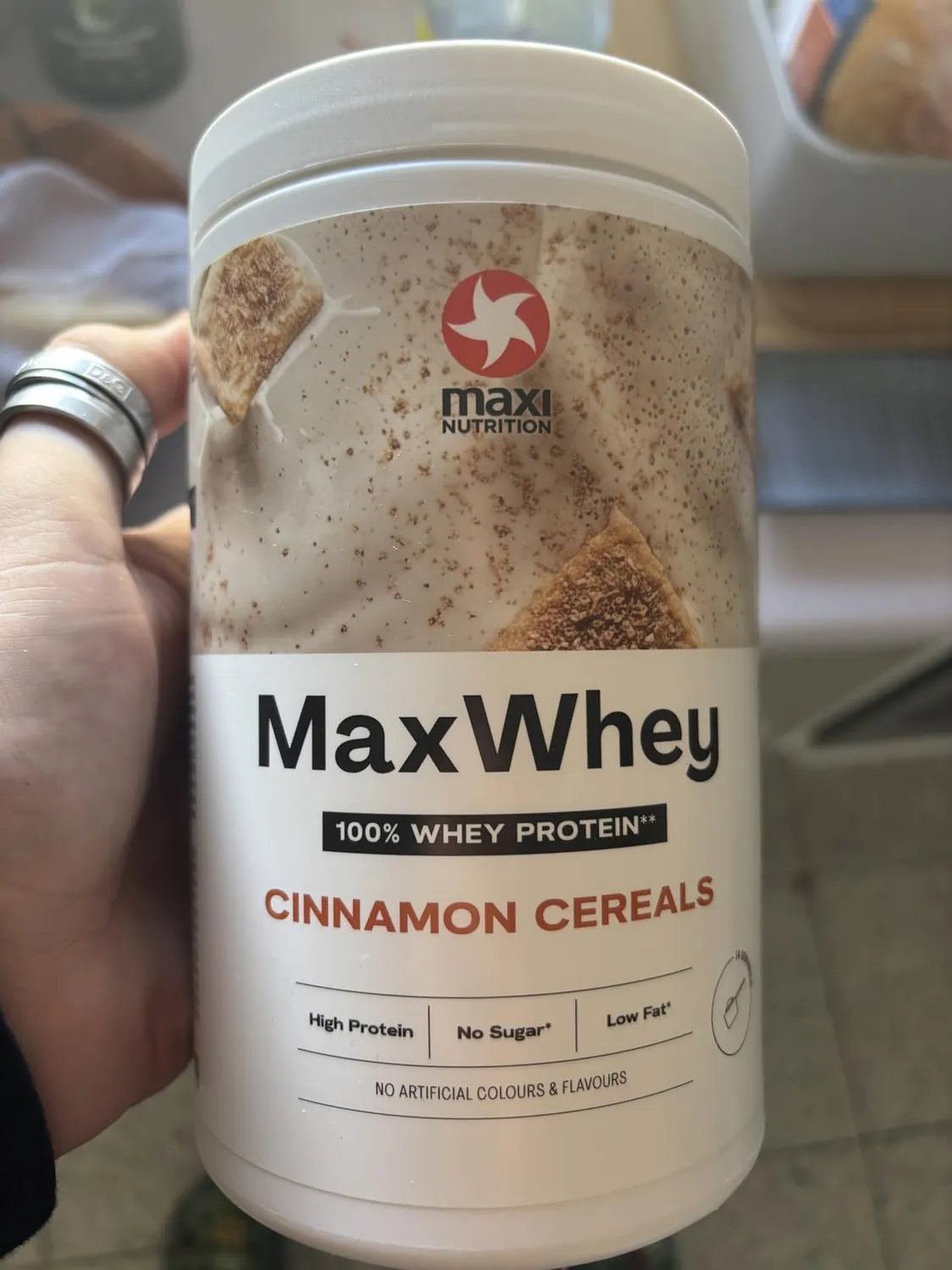 MaxiNutrition MaxWhey Cinnamon Cereal Proteinpulver 420 g Zimt
