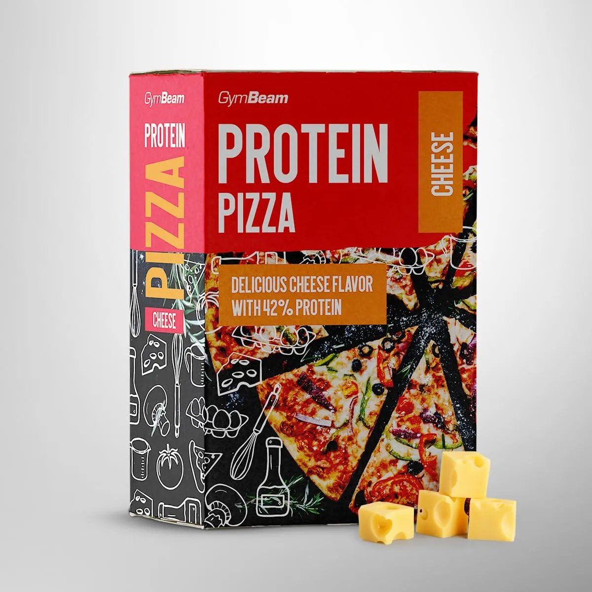 GymBeam Protein Pizza Backmischung Cheese 500 g proteinreich