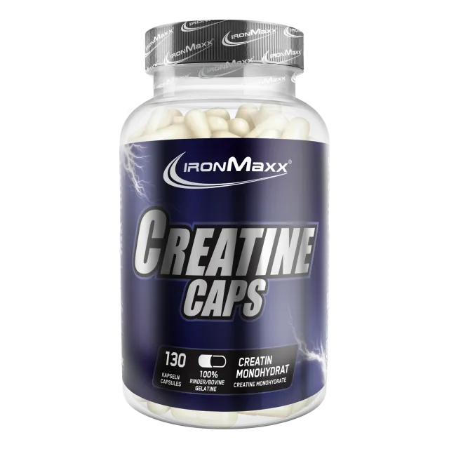 IronMaxx Creatine Caps Monohydrat Kapseln 130 Caps laktosefrei