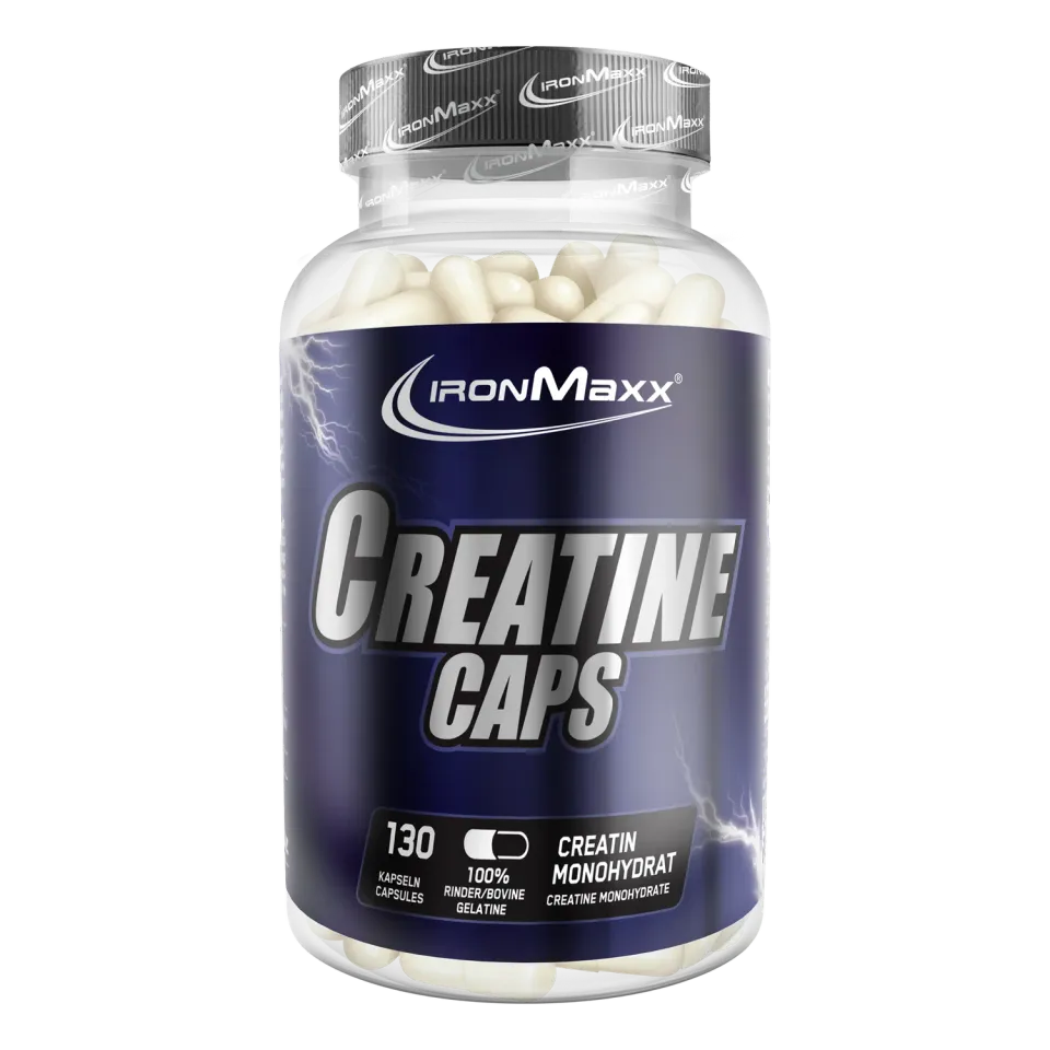 IronMaxx Creatine Caps Monohydrat Kapseln 130 Caps laktosefrei