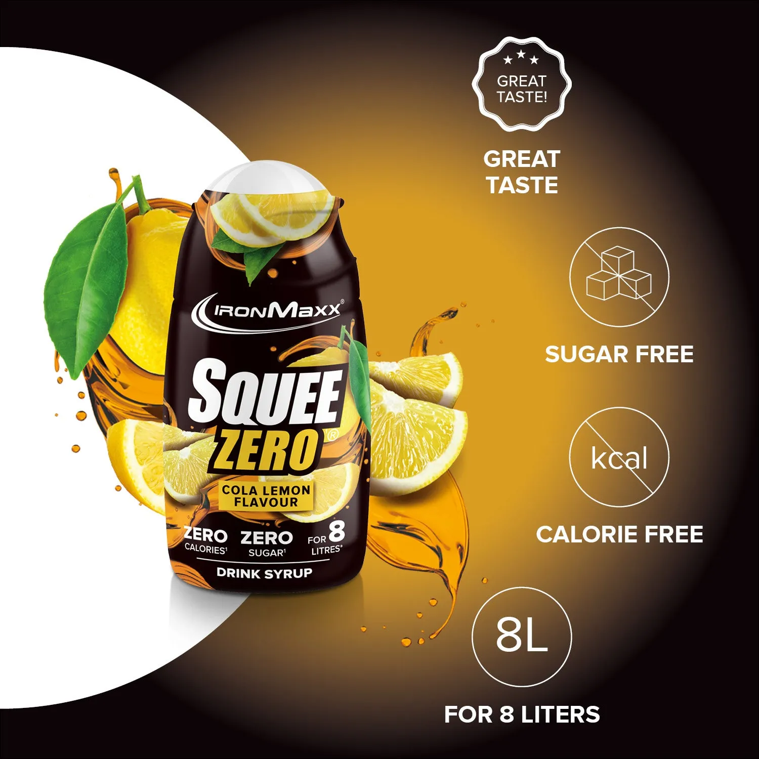 IronMaxx SqueeZero Sirup Cola Lemon 65ml zuckerfrei