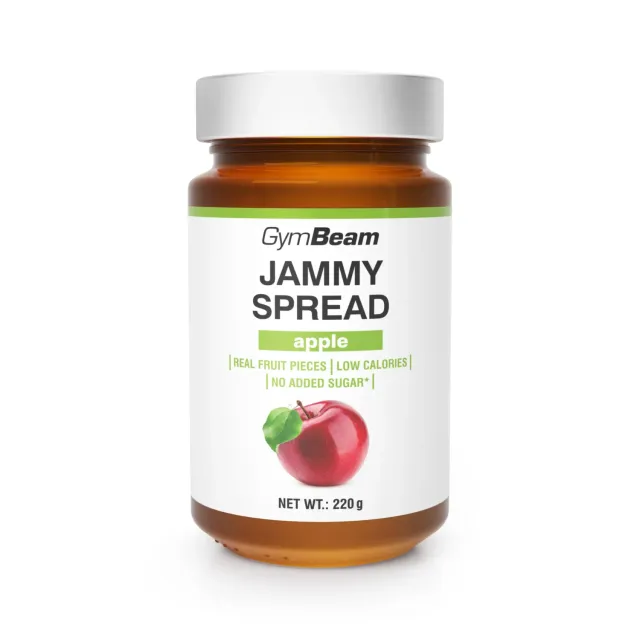 GymBeam Jammy Spread Aufstrich 220 g Apfel zuckerfrei