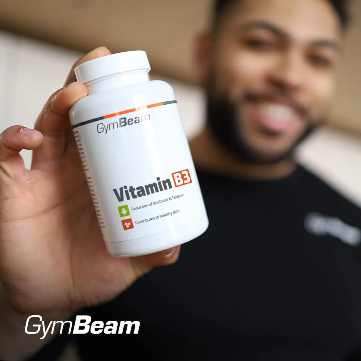 GymBeam Vitamin B3 Niacin Kapseln 90 Stück vegan