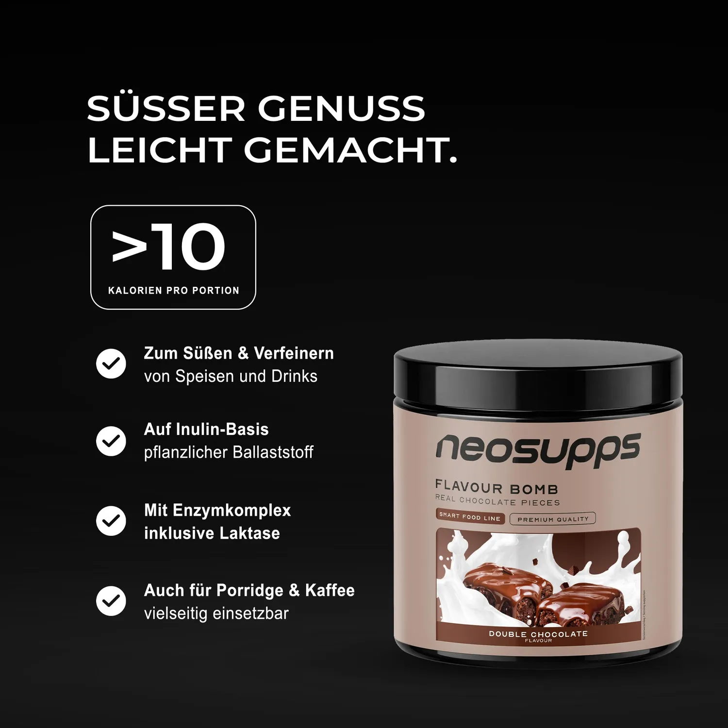 Neosupps Flavour Bomb Geschmackspulver Double Chocolate 250g