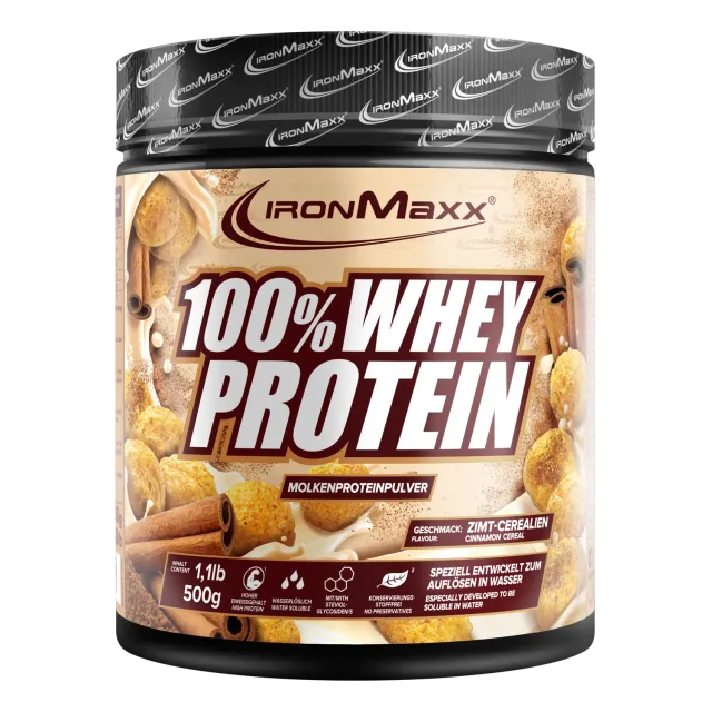 IronMaxx 100% Whey Protein Cinnamon Cereal 500g zuckerfrei
