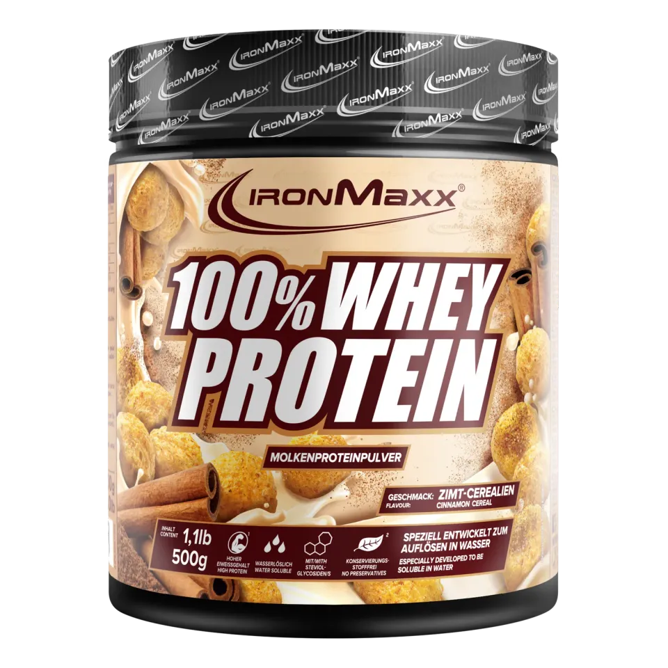 IronMaxx 100% Whey Protein Cinnamon Cereal 500g zuckerfrei