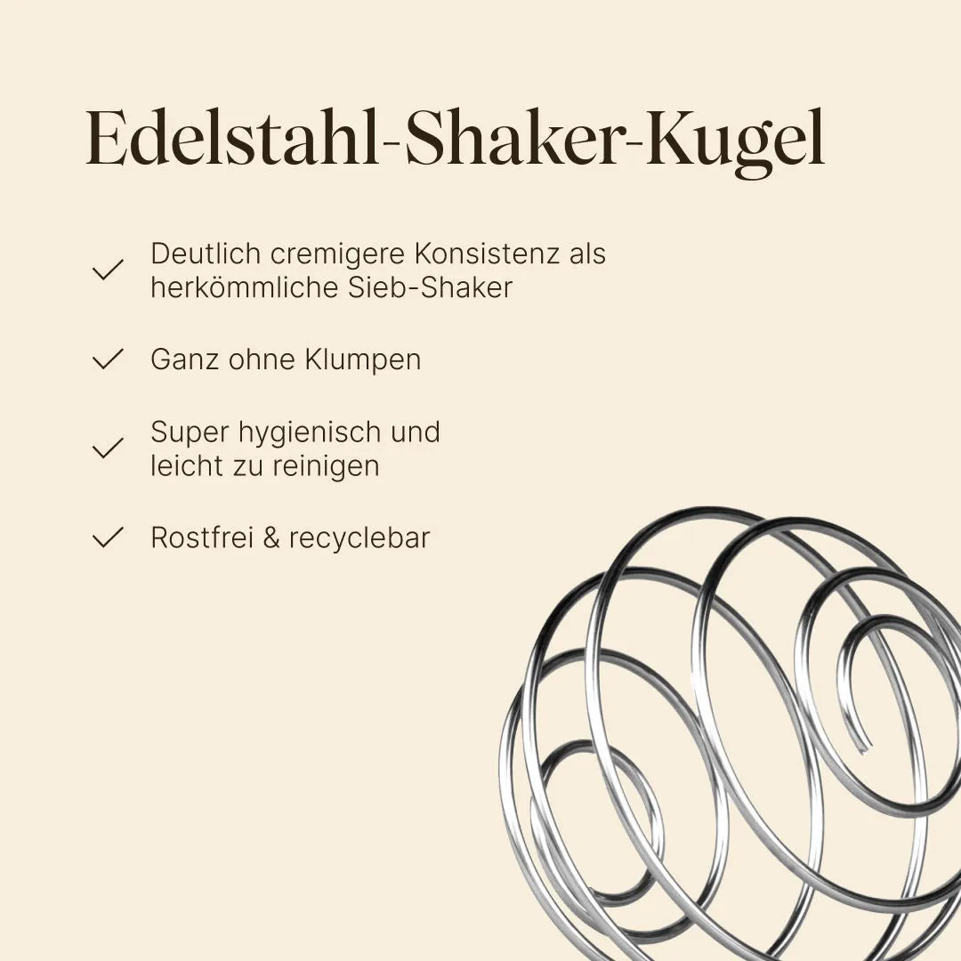 Vetain Edelstahl-Shaker 750ml Proteinshaker rostfrei