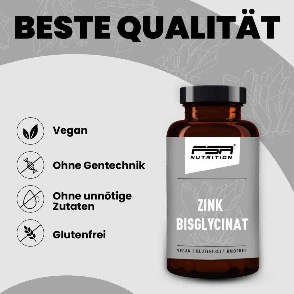 FSA Nutrition Zink Bisglycinat 25 mg 365 Tabletten