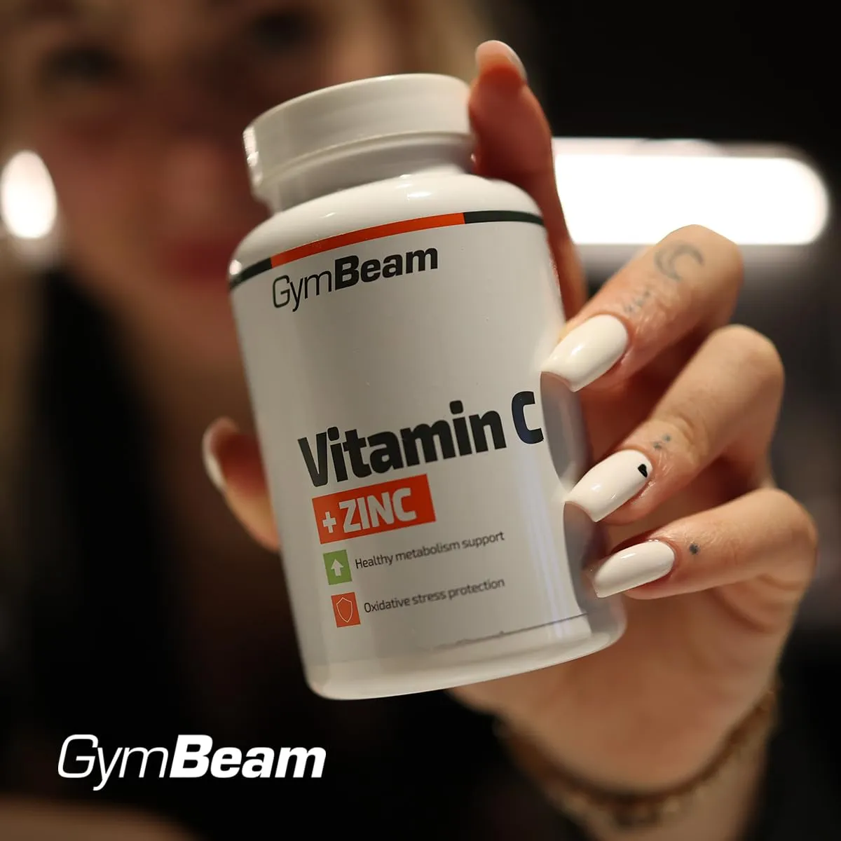 GymBeam Vitamin C + Zink Tabletten 120 Stück Immun
