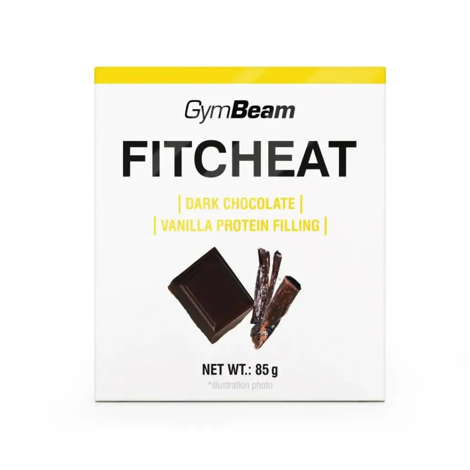 Fitcheat Protein Schokolade 80 g dunkle Schokolade Vanille
