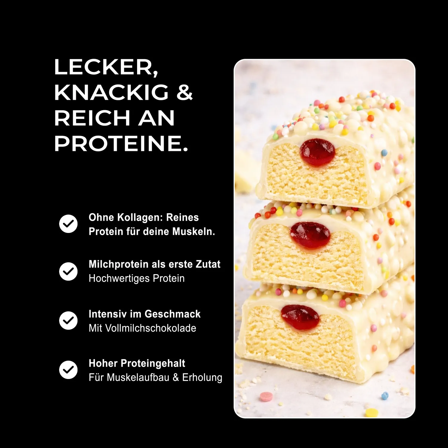 Neosupps NEOBAR Birthday Cake Proteinriegel 12x60g 20g Protein