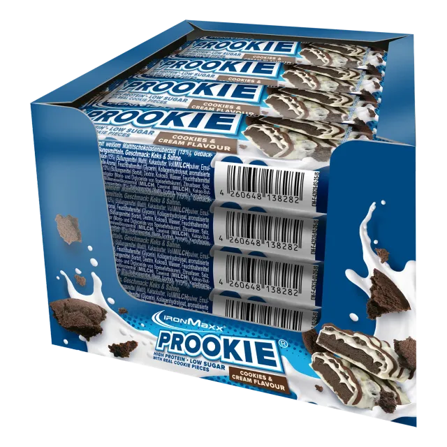 IronMaxx Prookie Cookies & Cream Proteinriegel 16x45g zuckerarm