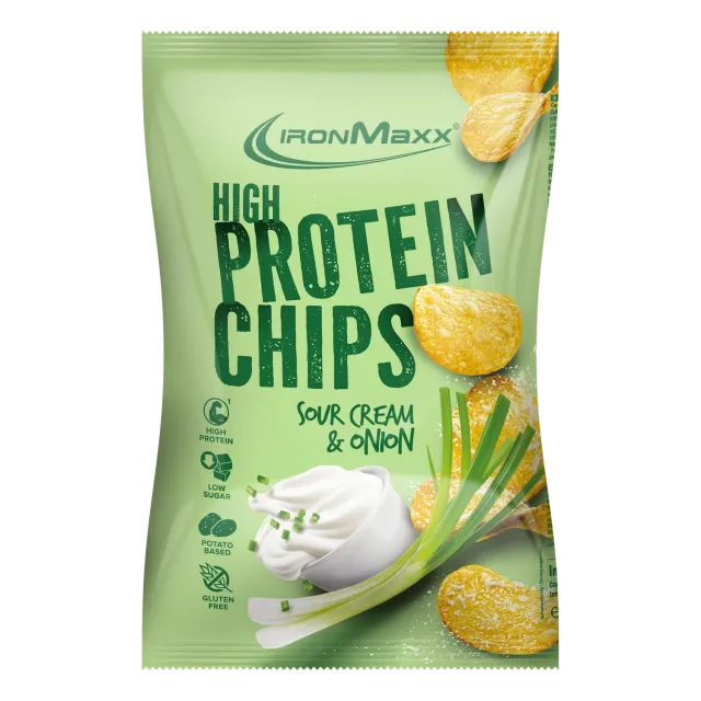 IronMaxx High Protein Potato Chips Sour Cream Onion 60g