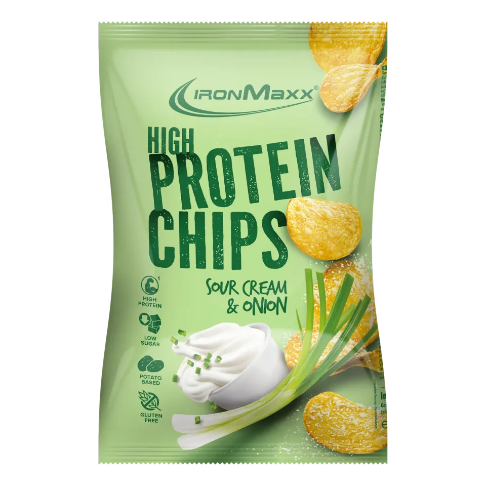 IronMaxx High Protein Potato Chips Sour Cream Onion 60g