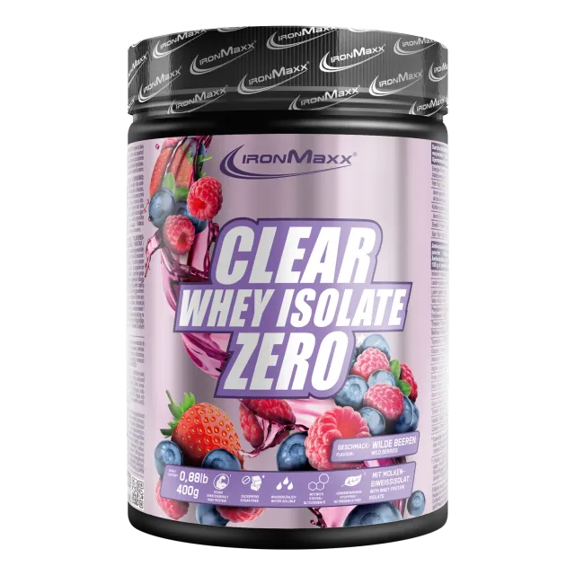 IronMaxx Clear Whey Isolate Zero 400g Wild Berries