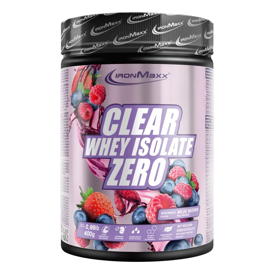 IronMaxx Clear Whey Isolate Zero 400g Wild Berries