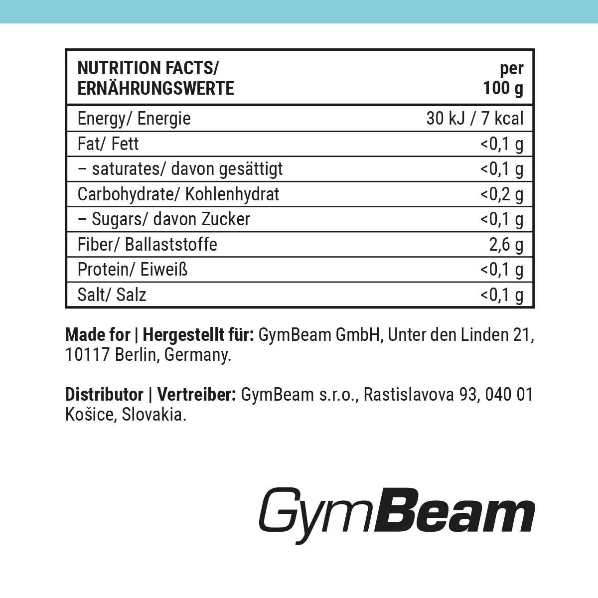 GymBeam BIO Zero Rice Konjakreis 385g kalorienarm