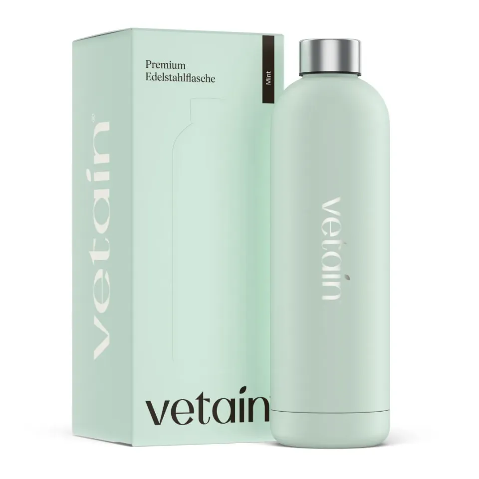 Vetain Trinkflasche Edelstahl 1000ml Sportflasche