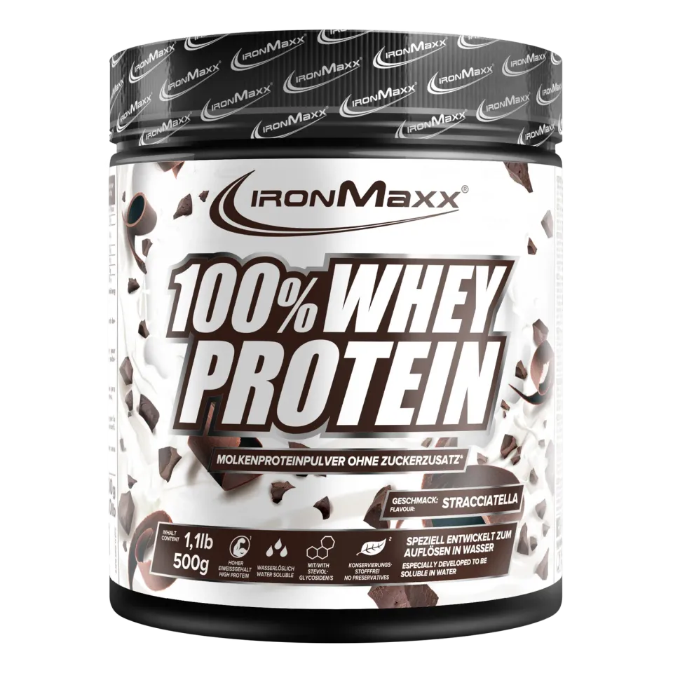 IronMaxx 100% Whey Protein Stracciatella 500g zuckerfrei