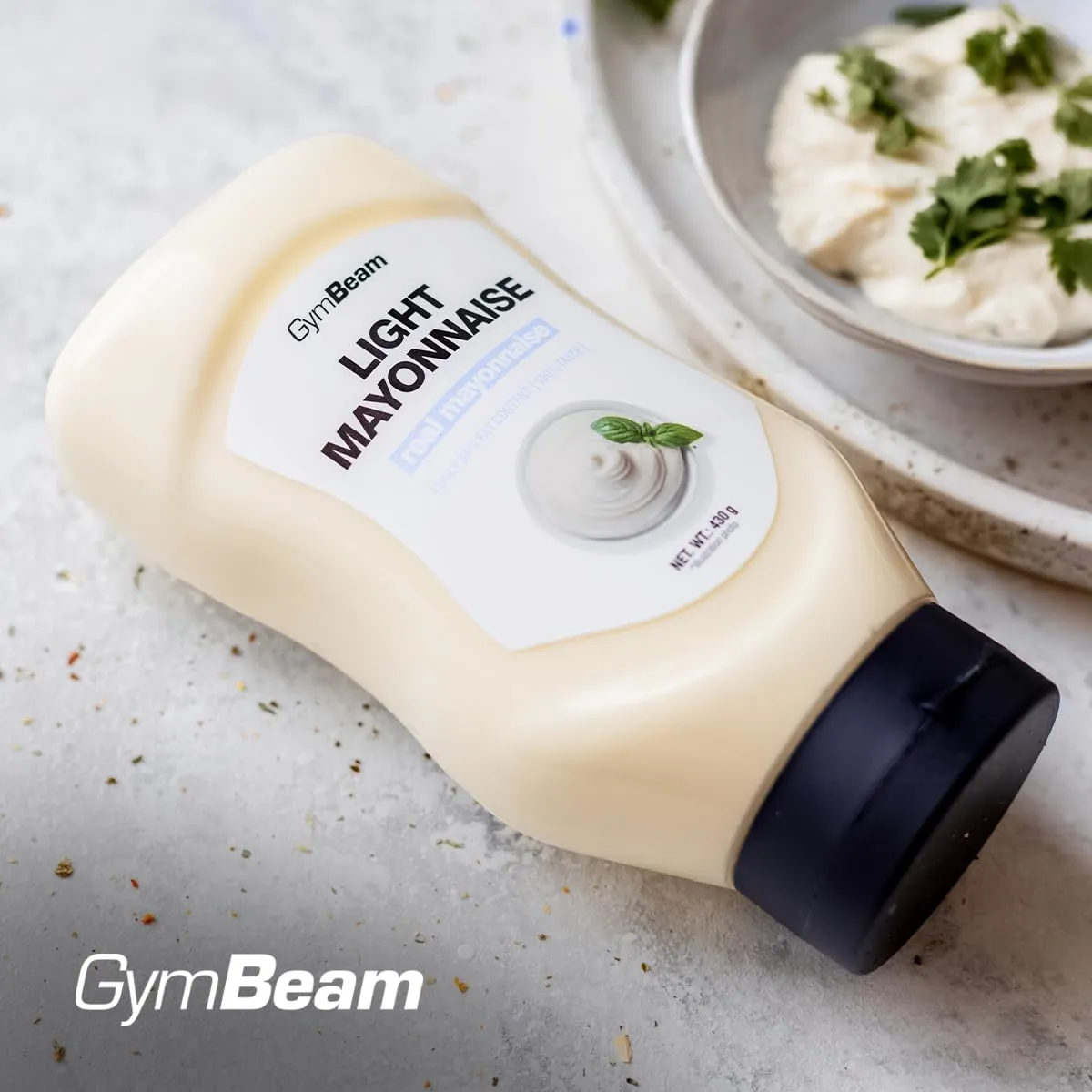 GymBeam Light Mayonnaise 4x430 ml kalorienarm