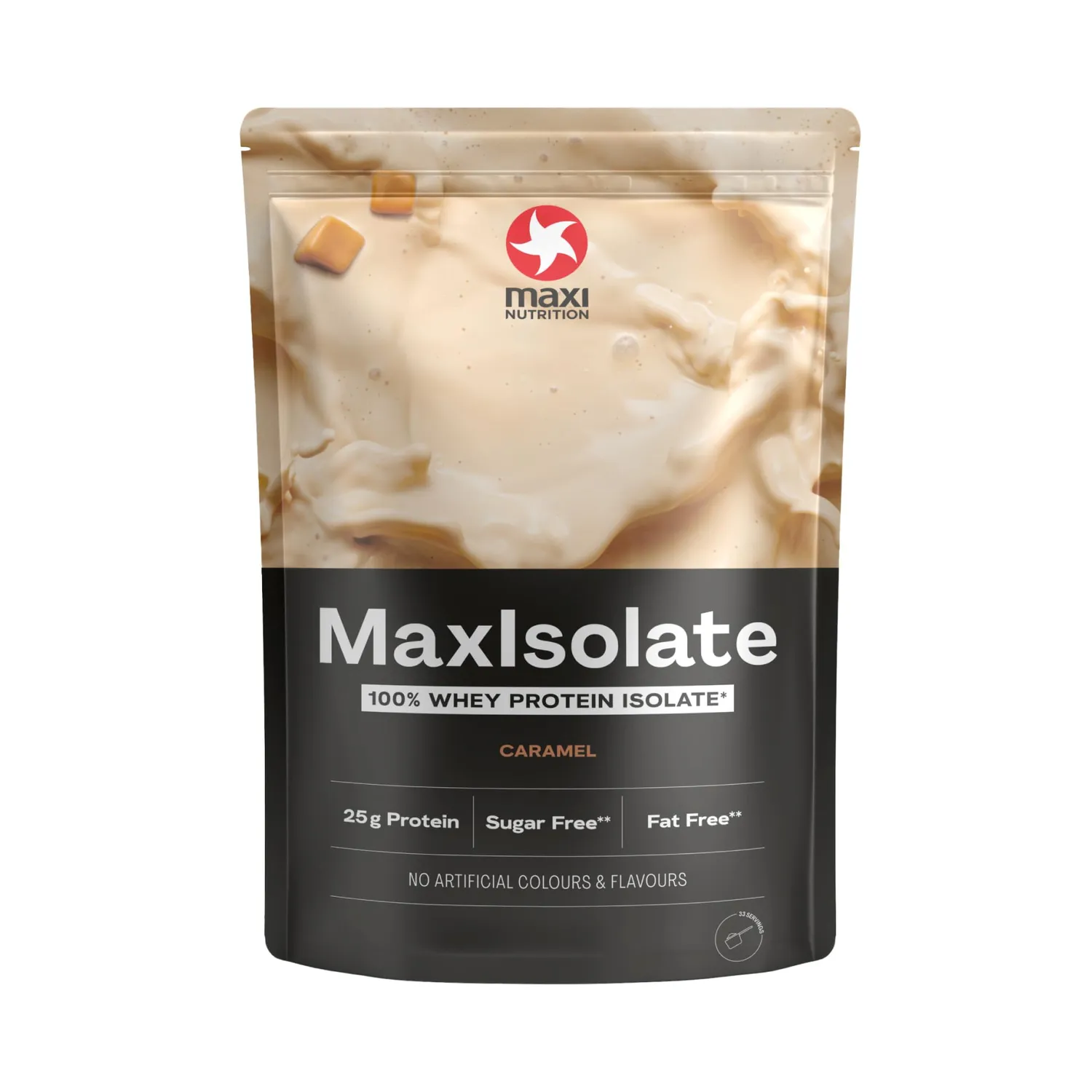 MaxiNutrition MaxIsolate Whey Isolat Erdbeere 1 kg zuckerarm